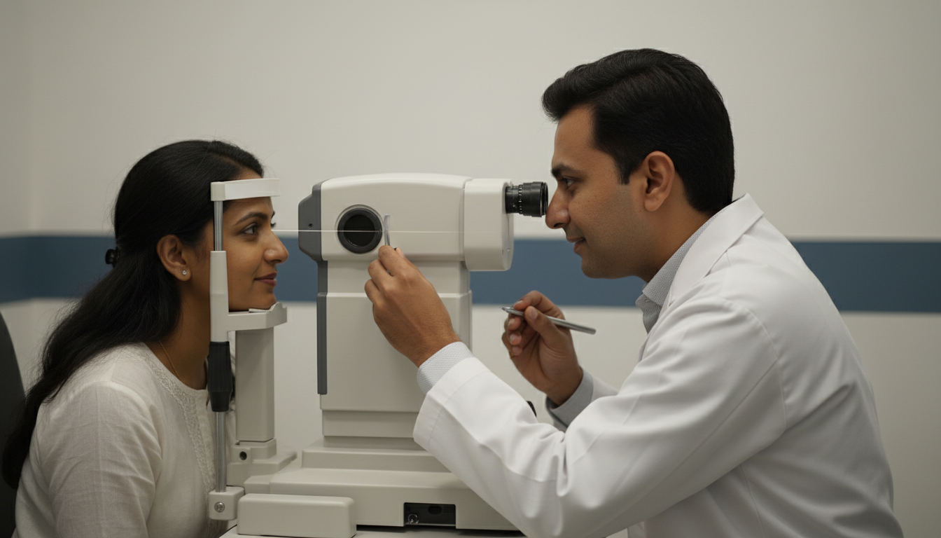 Intraocular pressure test